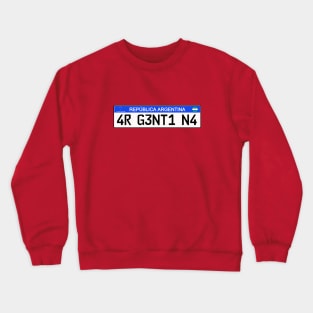 Argentina car license plate Crewneck Sweatshirt